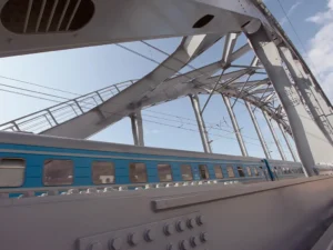 RAILWAY ‘AMERICAN’ BRIDGES OVER THE OBVODNY CANAL IN SAINT PETERSBURG, RUSSIA 26534934 1920 q70